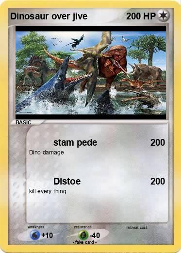 Pokemon Dinosaur over jive