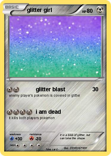 Pokemon glitter girl