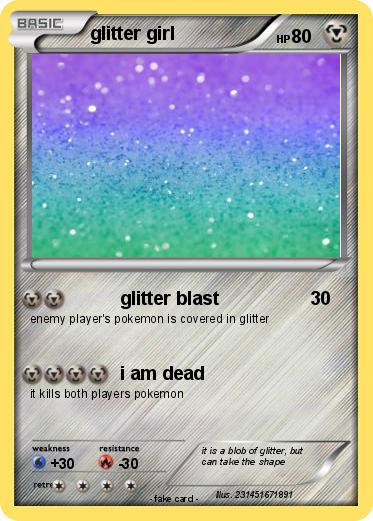Pokemon glitter girl