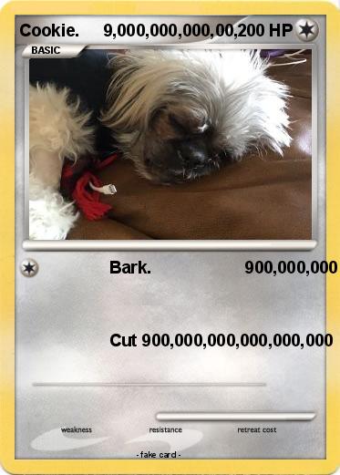 Pokemon Cookie.     9,000,000,000,00,