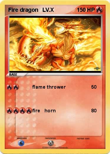 Pokemon Fire dragon   LV.X