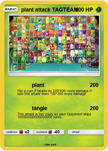 Pokemon plant attack TAGTEAM