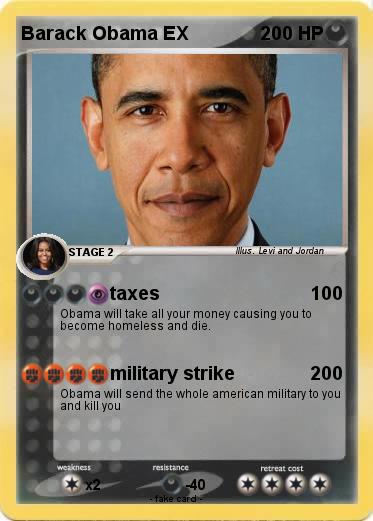 Pokemon Barack Obama EX