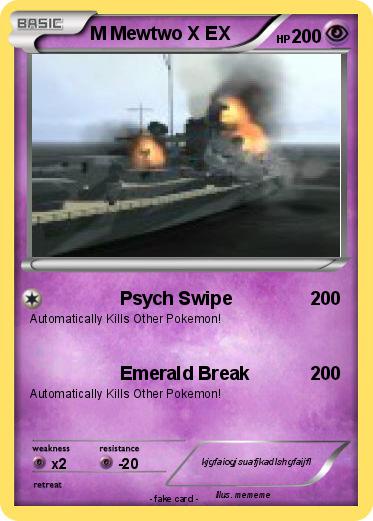 Pokemon M Mewtwo X EX