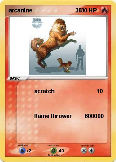 Pokemon arcanine                           30