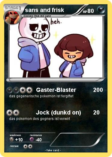 Pokemon sans and frisk