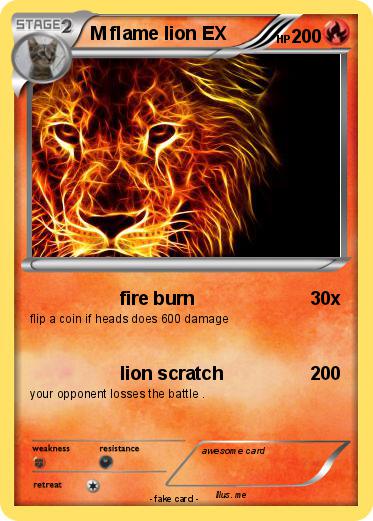 Pokemon M flame lion EX