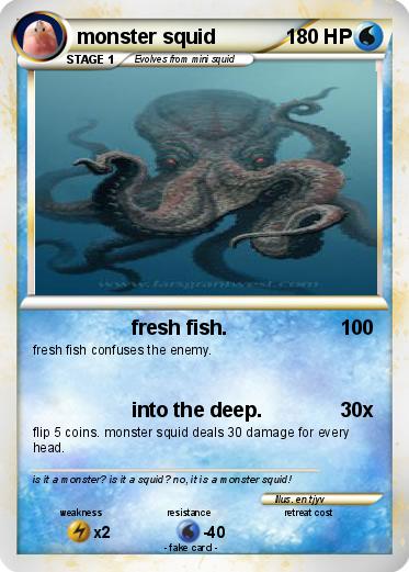 Pokemon monster squid