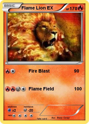 Pokemon Flame Lion EX