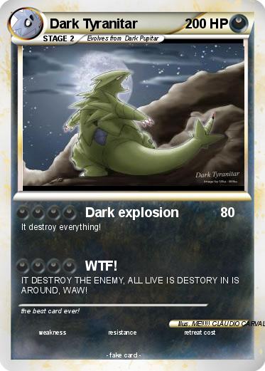 Pokemon Dark Tyranitar