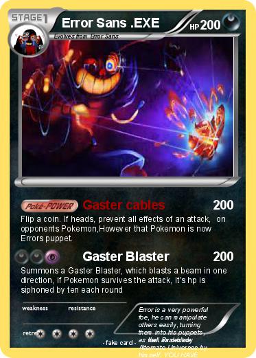 Pokemon Error Sans .EXE