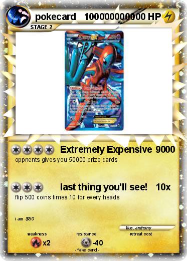 Pokemon pokecard   1000000000