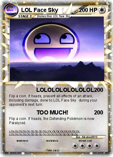 Pokemon LOL Face Sky