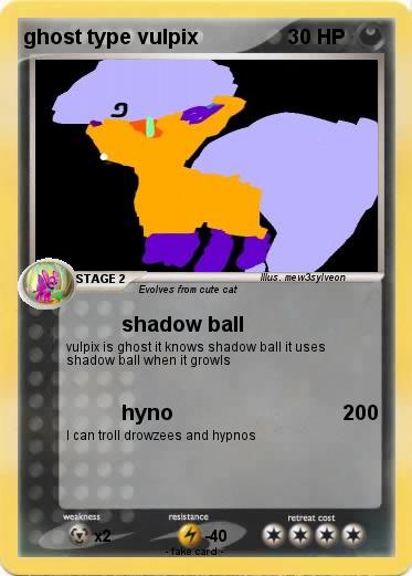 Pokemon ghost type vulpix