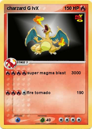 Pokemon charzard G lvX