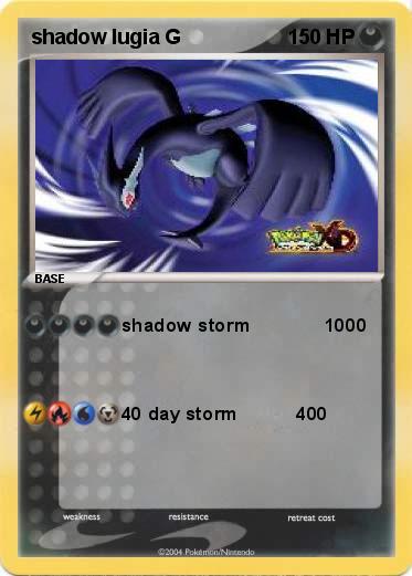 Pokemon shadow lugia G