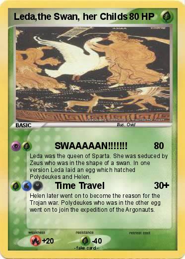 Pokemon Leda,the Swan, her Childs