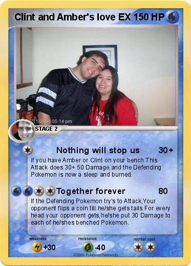 Pokemon Clint and Amber's love EX