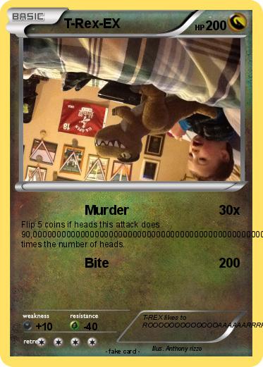 Pokemon T-Rex-EX Pokemon T-Rex-EX