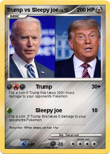 Pokemon Trump vs Sleepy joe