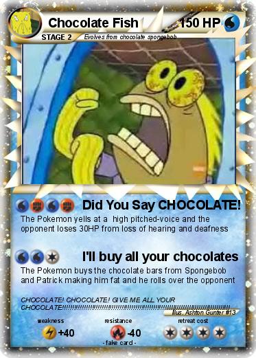 Pokemon Chocolate Fish