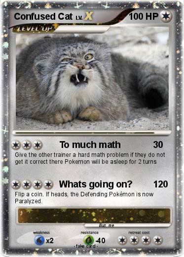 Pokemon Confused Cat