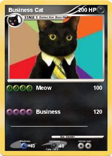 Pokemon Business Cat