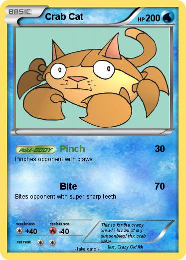 Pokemon Crab Cat