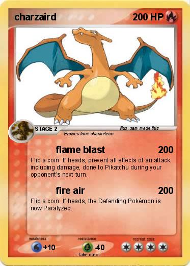 Pokemon charzaird
