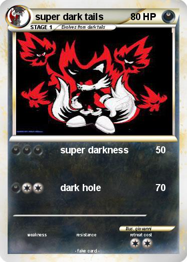 Pokemon super dark tails