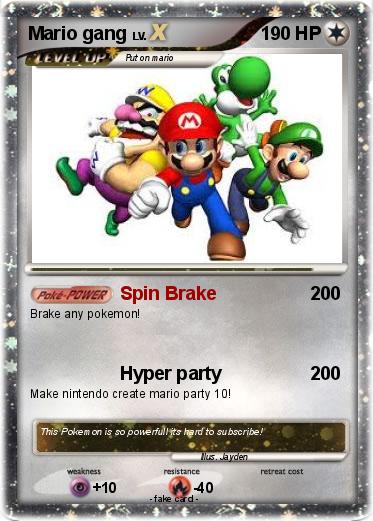 Pokemon Mario gang