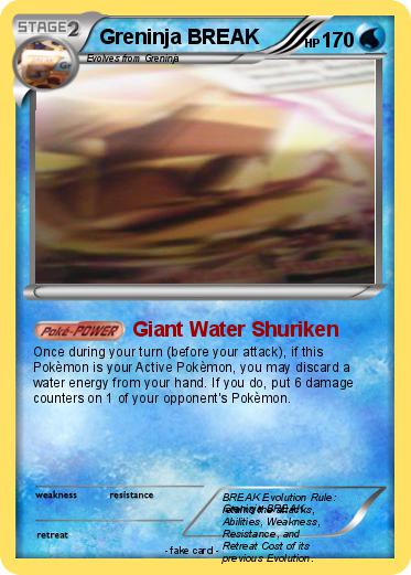 Pokemon Greninja BREAK