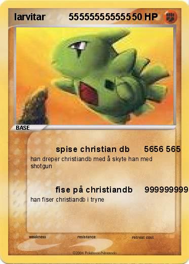 Pokemon larvitar         555555555555