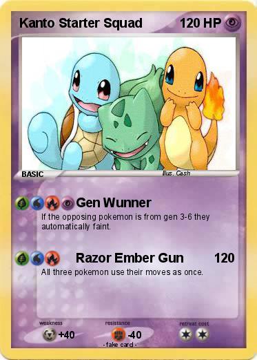Pokemon Kanto Starter Squad