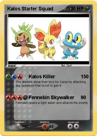 Pokemon Kalos Starter Squad