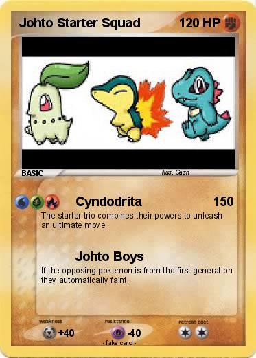 Pokemon Johto Starter Squad