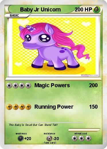 Pokemon Baby Jr Unicorn