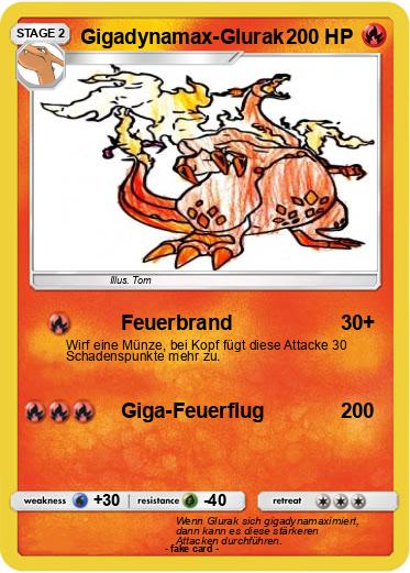 Pokemon Gigadynamax-Glurak