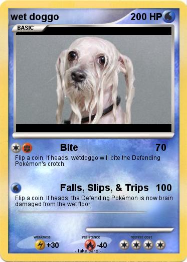 Pokemon wet doggo