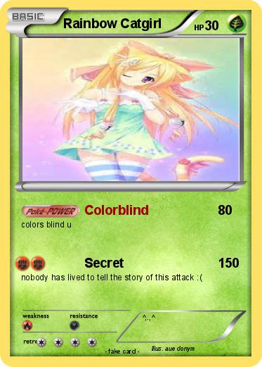 Pokemon Rainbow Catgirl