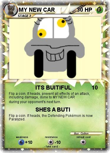 Pokemon MY NEW CAR