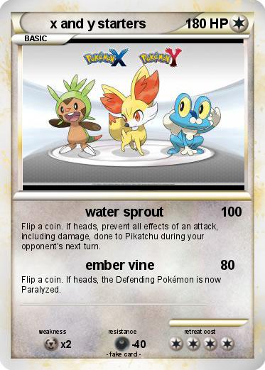 Pokemon x and y starters