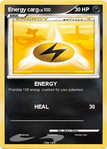 Pokemon Energy carg