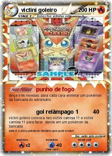 Pokemon victini goleiro