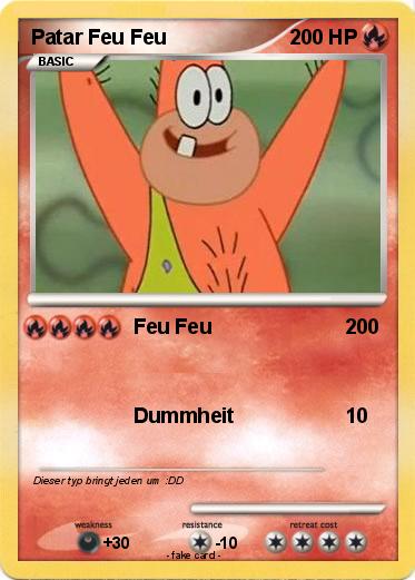Pokemon Patar Feu Feu