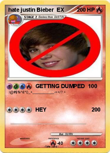 Pokemon hate justin Bieber  EX