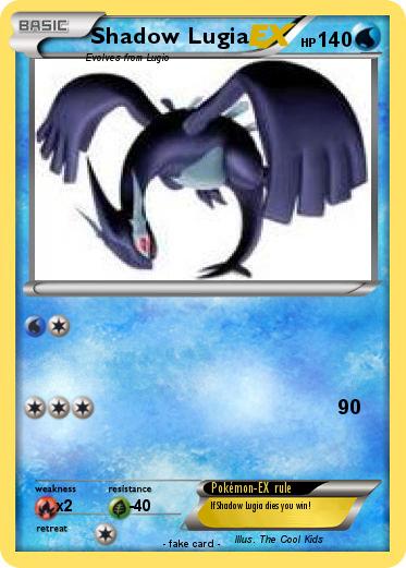 Pokemon Shadow Lugia