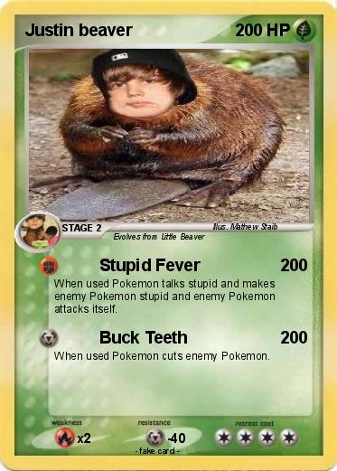 Pokemon Justin beaver