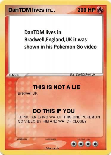 Pokemon DanTDM lives in...