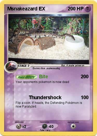 Pokemon Msnakeazard EX